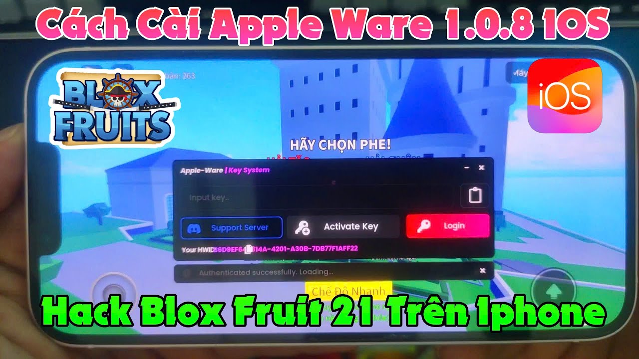 [ Cách Cài Apple Ware 1.0.8 IOS ] Cách Hack Blox Fruit 21 Trên IPHONE ...