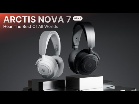 SteelSeries Arctis Nova 7P Wireless Gen 2 Over Ear Gaming Headset με σύνδεση Bluetooth / USB Λευκό for Nintendo Switch / Nintendo Switch 2 / PC / PS4 / PS5