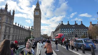 Walking London : Big Ben, St. James's Park, Buckingham Palace | November 2023