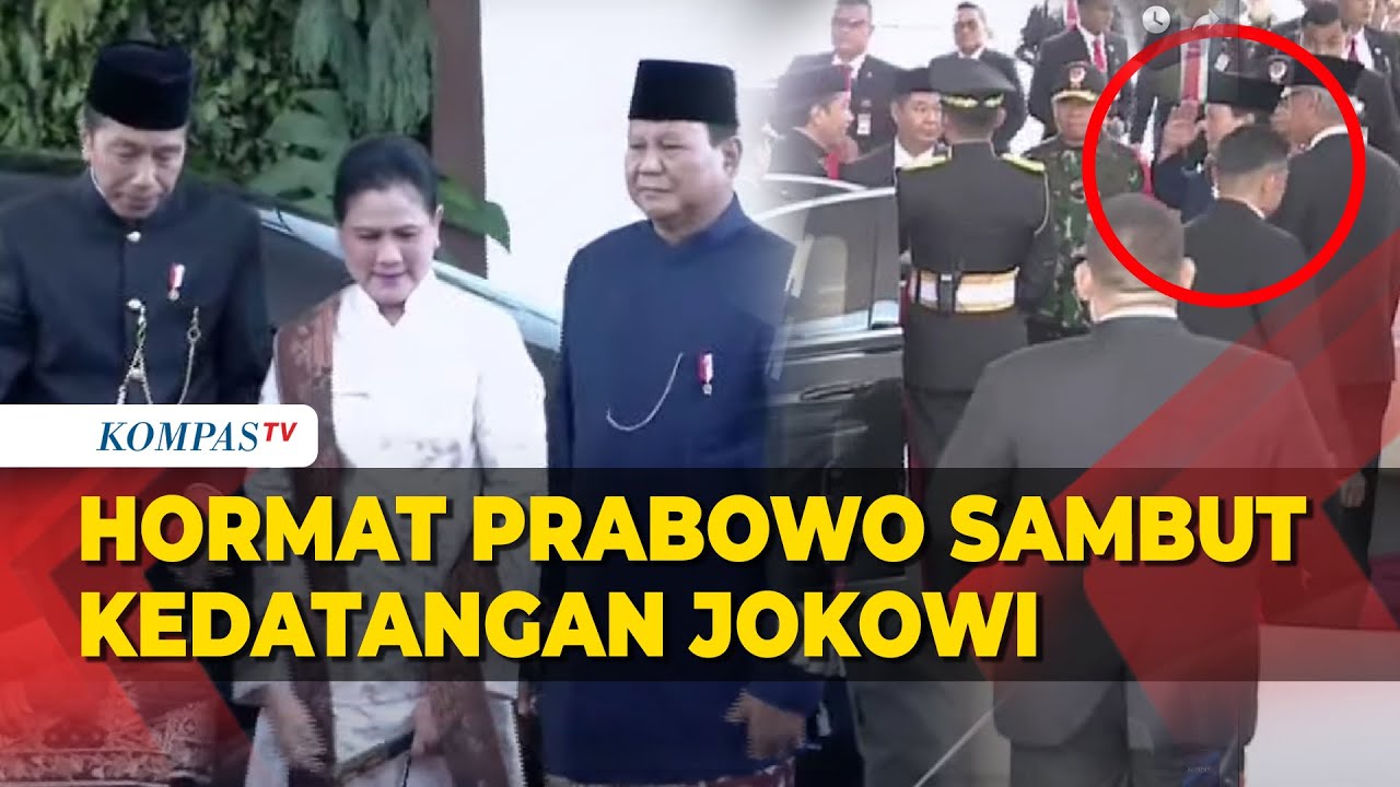 Disambut Hormat Prabowo, Jokowi Tiba Hadiri Pelantikan Presiden dan Wapres Terpilih 2024-2029
