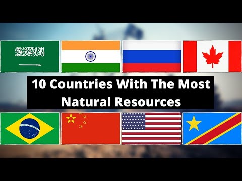 最も天然資源のある10カ国
