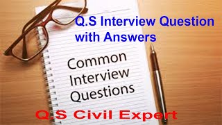 Q.S Interview Question Series Video 4. Part-I | Important Questions for Estimation Engineers.