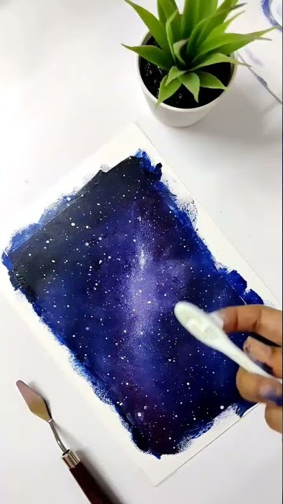 Easy Galaxy painting | painting for beginners #art #painting #tutorial