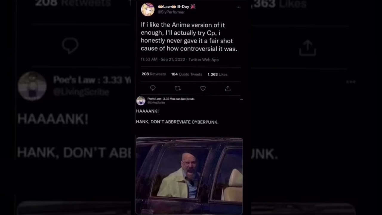 DO NOT abbreviate cyberpunk 