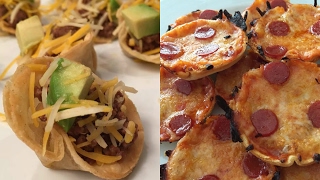 Mini tacos and tiny deep dish pizzas - Recipe