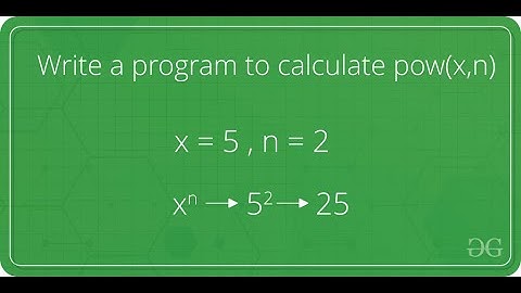 C Programs : Print POWER of Given numbers [a power b]