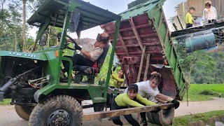 Helping a customer repair and fix a broken-down car with student Lyly.
