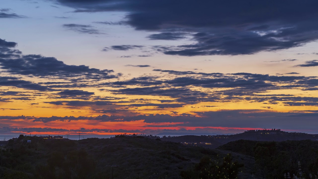 South Carlsbad State Beach Sunset Time-lapse. - YouTube