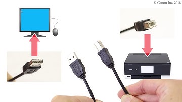 Connecting the printer and a computer via USB (Windows) (TS8200 series)