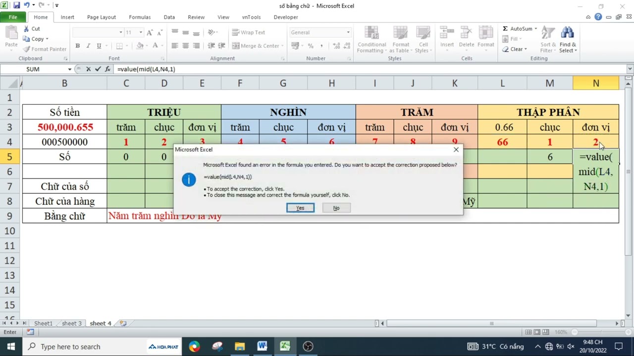 Đổi tiền USD từ số sang chữ bằng hàm excel cơ bản siêu... - youtube
