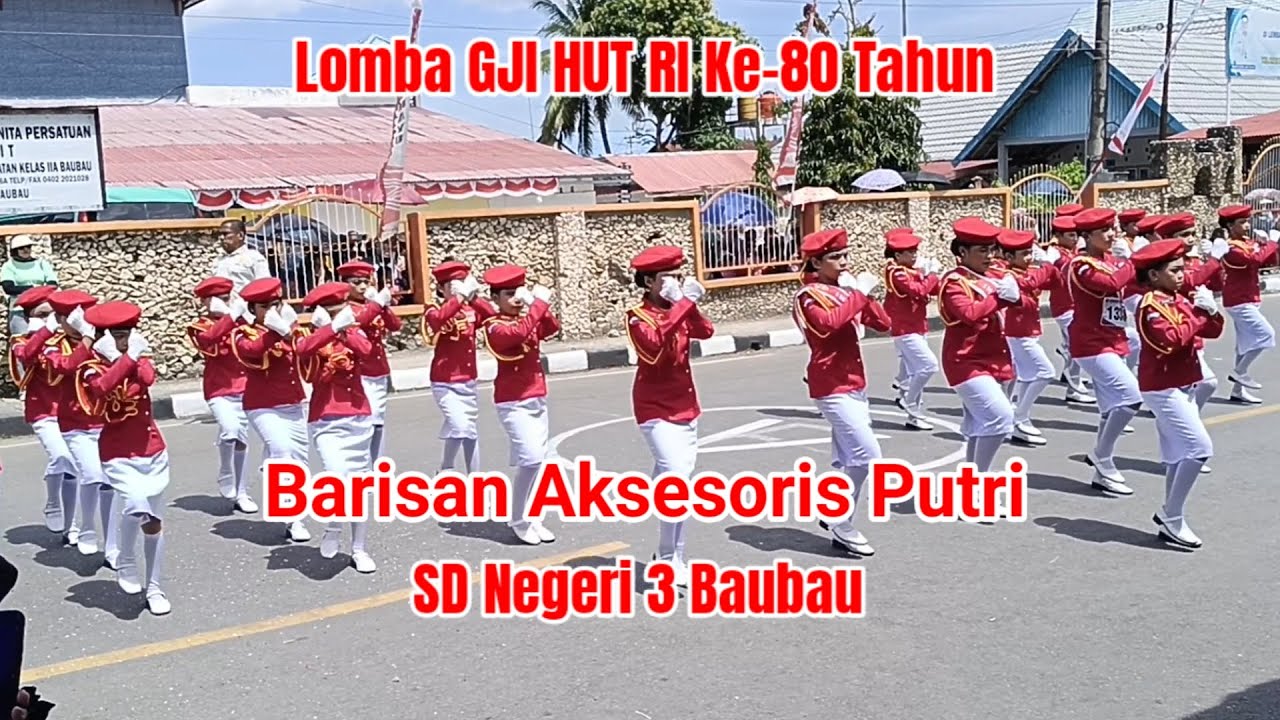 Barisan Aksesoris Putri SD Negeri 3 Baubau