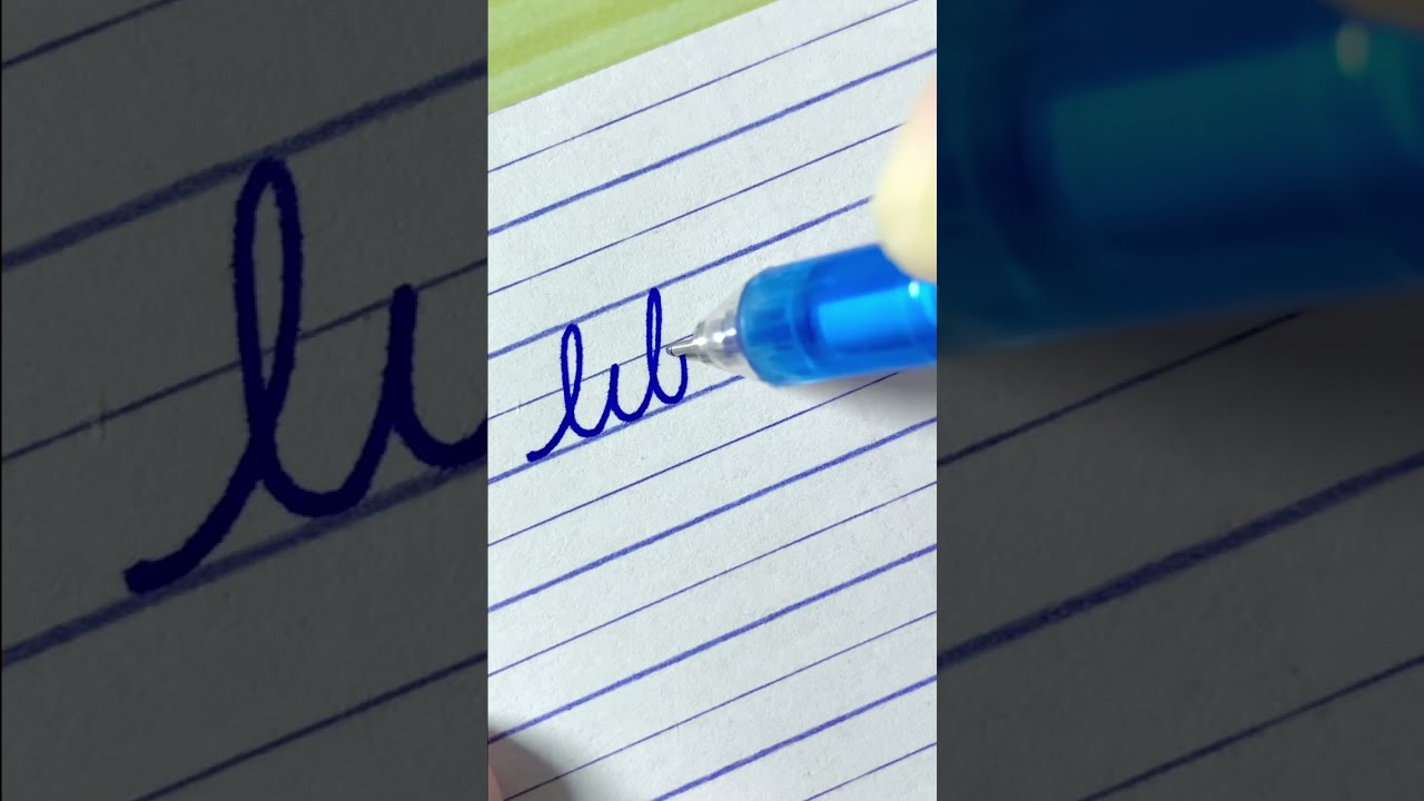 library-How to write English cursive writing small letter connections | cursive handwriting practice