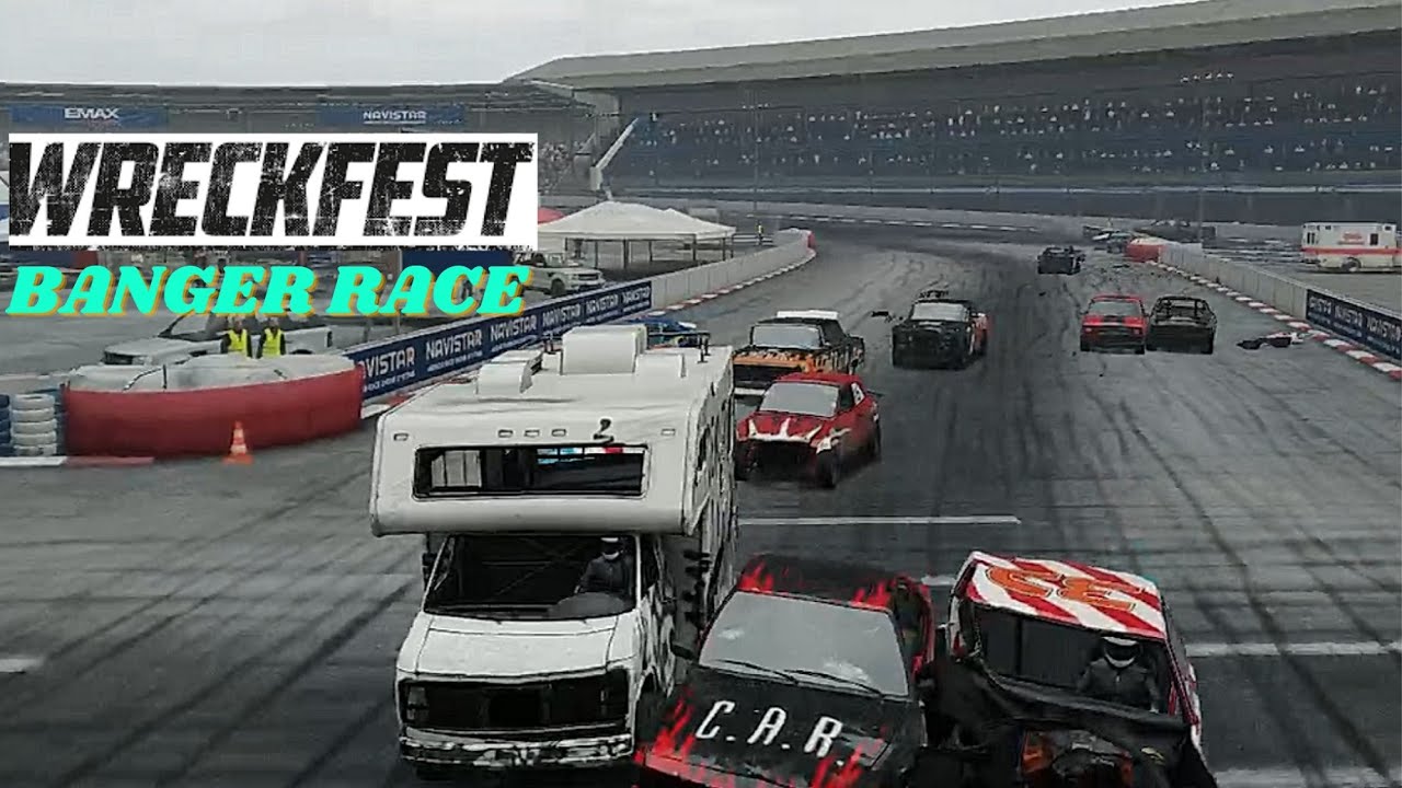 Wreckfest Hilltop Stadium RV Van| Logitech g29 gameplay