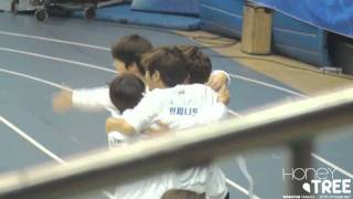 120108 mbc idol athletics championships - relay woohyun fancam