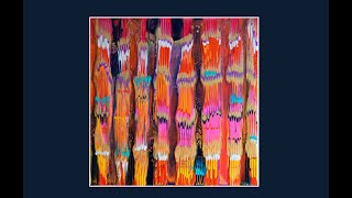 Super Cool! Neon Bamboo Pattern Swipe & Mod.Basting Brush Fluid Acrylic Pouring Art #7416 -9.30.20