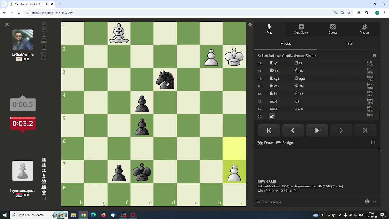 Blic partije do prvog poraza