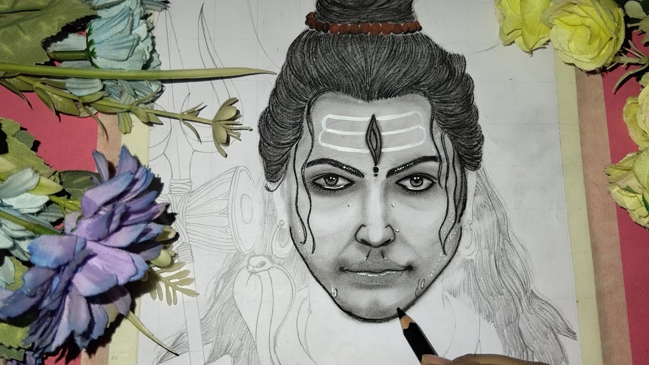 Realistic Pencil Shading Tutorial | Mahadev Ka Face Kaise Banaye (Full Process) 