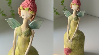 Garden Fairy Bottle Art With Jenna Sculpt N Paint Clay Clay Craft Ideas