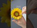 🌻 Sunflowers made from cold porcelain 🌻 樹脂粘土で作るひまわり