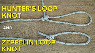Hunter's loop knot and Zeppelin loop knot