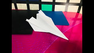 Как сделать  САМОЛЕТИК  из бумаги А4 ЛЕТАЕТ долго и Далеко. Оригами