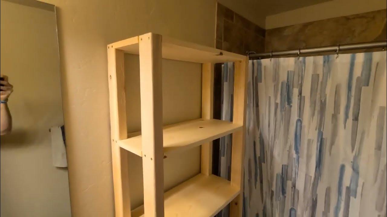 How to build yourself a Bathroom shelf YouTube