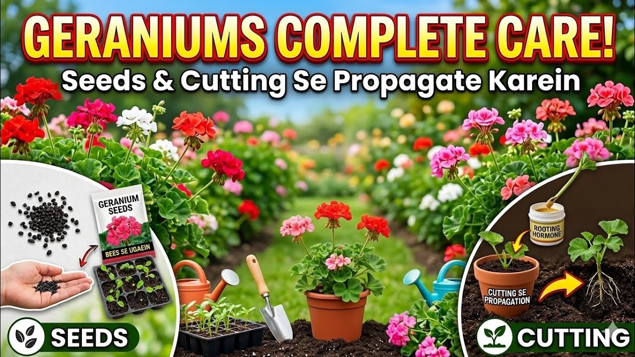 How to save and propagate Geraniums #gardening #geraniums 