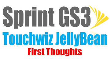Touchwiz Jellybean First Thoughts on Sprint Galaxy S3