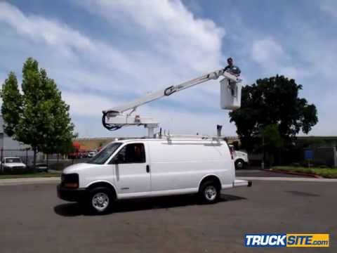 van with bucket lift for sale