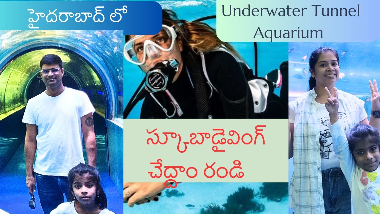 Underwater Fish Tunnel Aquarium స్కూబాడైవింగ్ Kukatpally