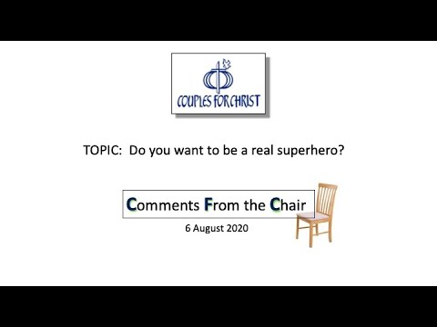 COMMENTS FROM THE CHAIR With Bro Bong Arjonillo 6 Aug 2020