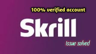 Skrill address verification issue|how to verify skrill account address