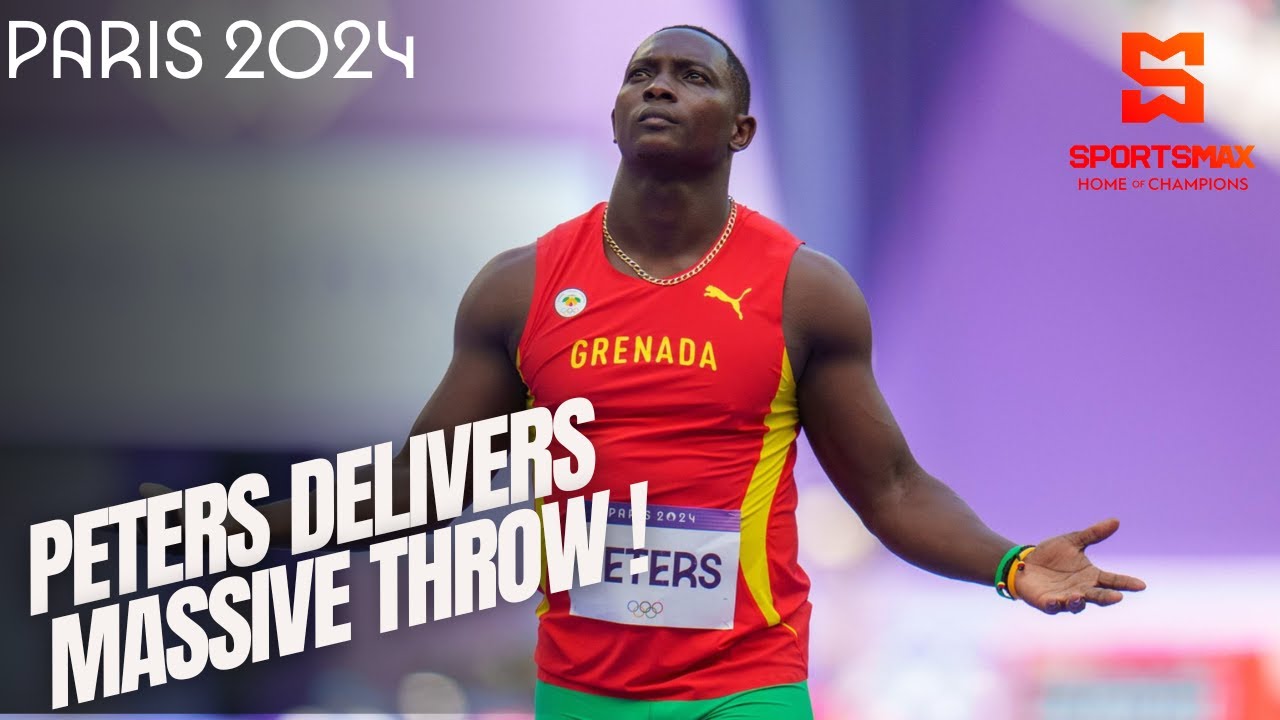 Paris 2024 | Grenada's Peters delivers massive throw in 1st attempt of javelin throw | SportsMax