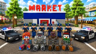 Finally ALL MOST WANTED MONSTERS Arrested & JOKER in School Party Craft! 😱🚔