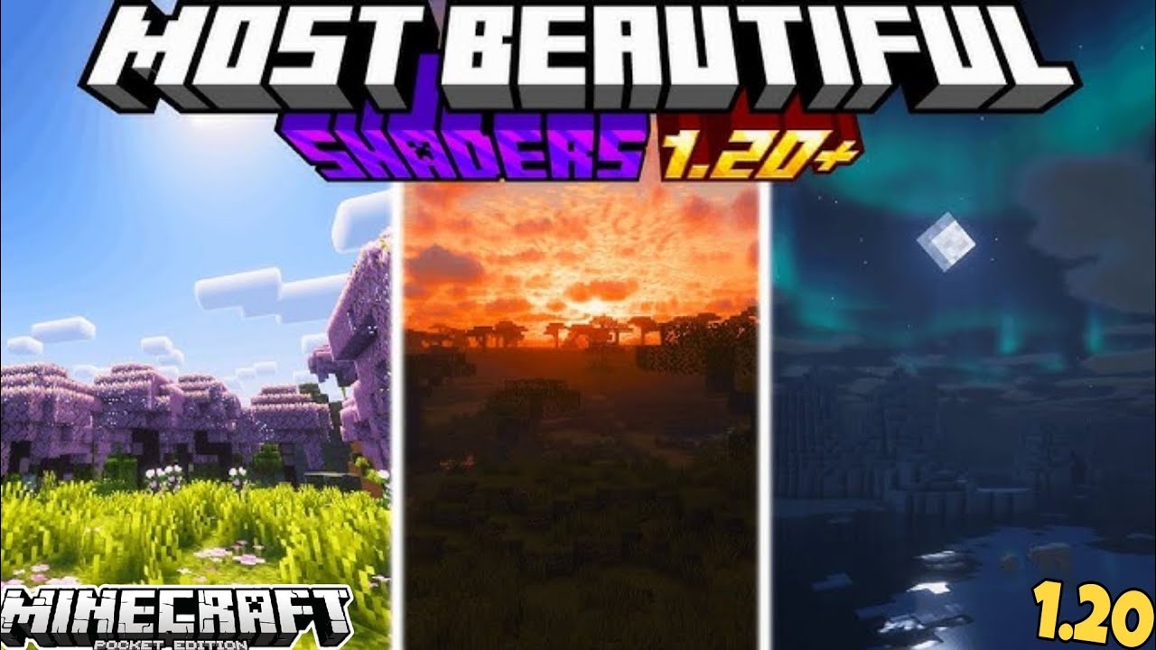 top 3 best shaders for minecraft pe 1.20 #minecraft # ...
