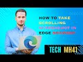How To Take Full Page Scrolling Screenshot In Edge Browser