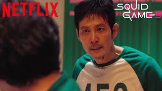 Gi Hun Vs Player 096 - Jump Rope Fight Scene Squid Game Season 3 Episode 4 Clip