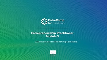 Learning Path 3 | Introduction to Business Model Canvas of Large Companies | EntreComp4Transition