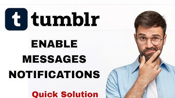 How To Enable Messages Notifications Notifications On Tumblr App | Step By Step