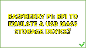 Raspberry Pi: RPi to emulate a USB mass storage device?