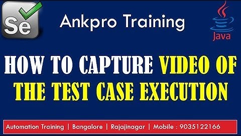 Selenium with Java 49 - How to capture video of the test case execution using  Monte Media Library