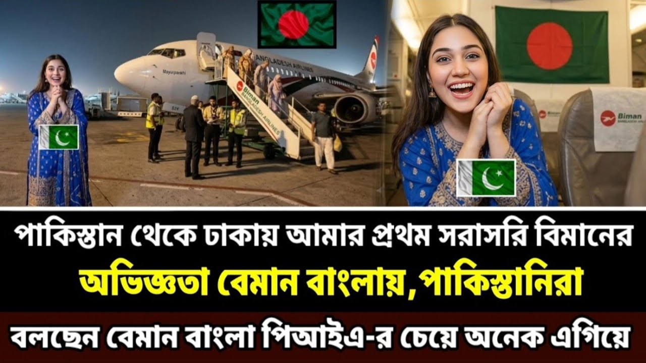 পাকিস্তানের বেমান বাংলা থেকে বাংলাদেশ পর্যন্ত আমার প্রথম সরাসরি বিমানের অভিজ্ঞতা Pakistan to Dhaka