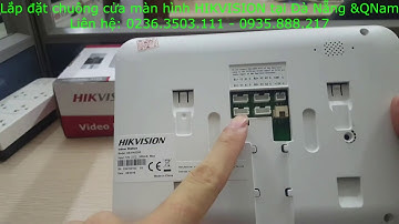 Lắp đặt chuông cửa màn hình Hikvision DS KIS202 tại Đà Nẵng