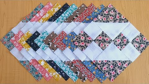 You probably have never seen this sewing technique before. Beautiful Quilt Block.