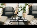 APARTEMENT MAKEOVER! SMALL BALCONY TRANSFORMATION! Budget + Rental Friendly 2020