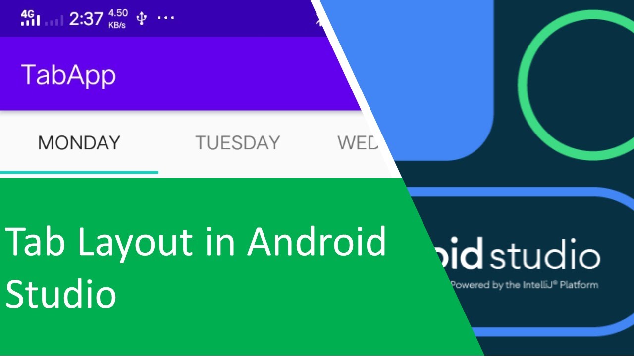 How to implement tab layout in android studio - YouTube