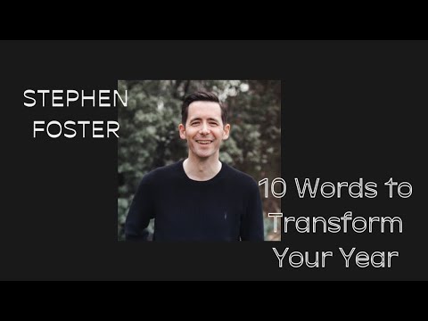 10 Words to Transform Your Year - Stephen Foster - HTB at Home