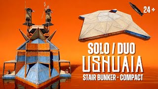 USHUAIA - ULTIMATE Solo/Duo Bunker - Hidden Lockers - 24+ Rockets | Rust Base Design