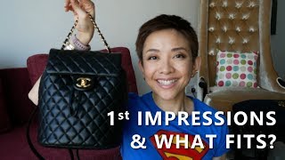 Chanel Urban Spirit Backpack, 1st Impression & What Fits