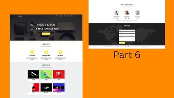 Create a responsive website part 6 using html css js